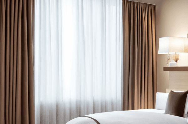 Шторы в отелях: современное оформление